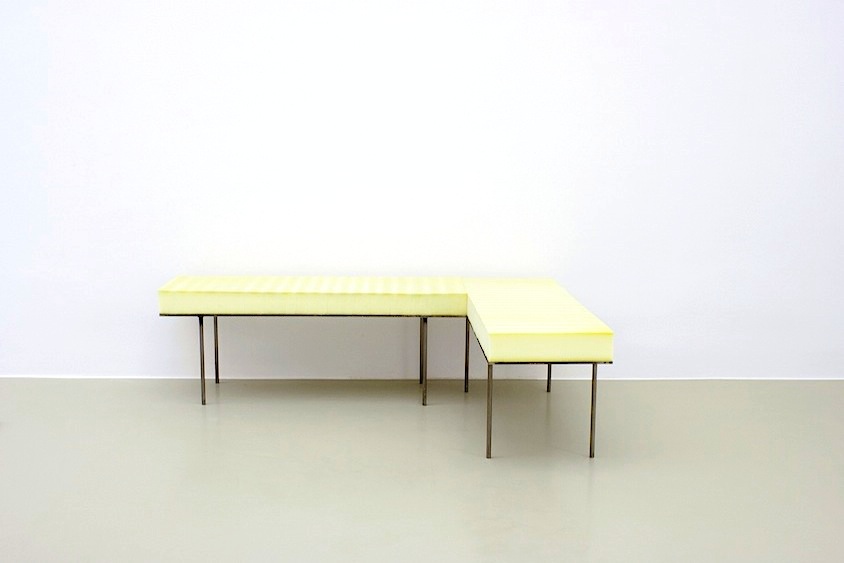 Claudia Piepenbrock: Benches [3-parts], 2017, steel, foam, each 65 x 50 x 150 cm 
/Work Group In Accent

